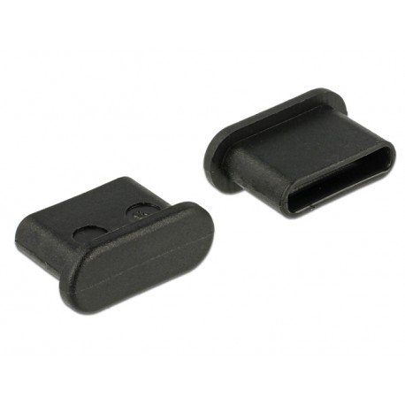 Zaślepka gniazda USB Typ-C żeńskiego bez uchwytu czarna Delock 64014
